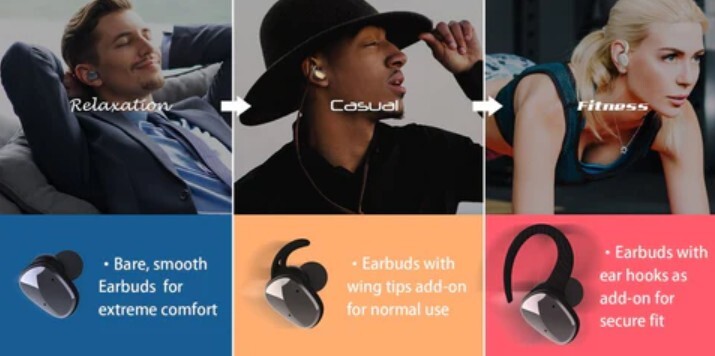 GadgetiCloud Lexuma XBud Series TWS True Wireless Bluetooth In-ear Earbuds Earphones Headphones How to choose the Best Earbuds ear hooks adjustable