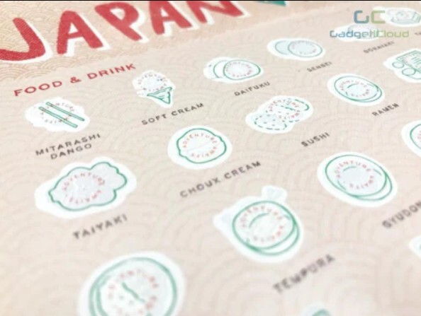 GadgetiCloud Japan scratch travel map 日本刮刮地圖 刮刮樂 japanese food